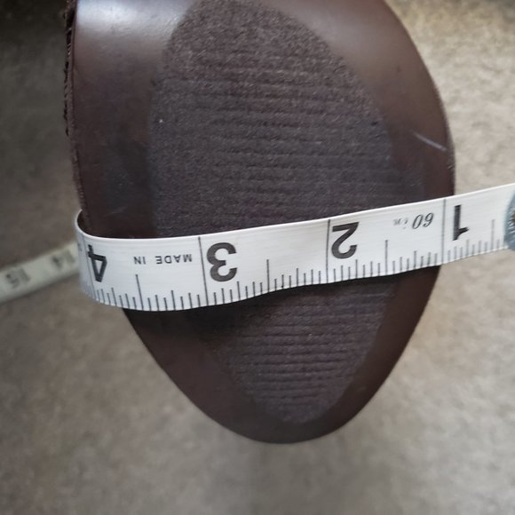 Bella Marie Brown lace heels - Picture 4 of 12